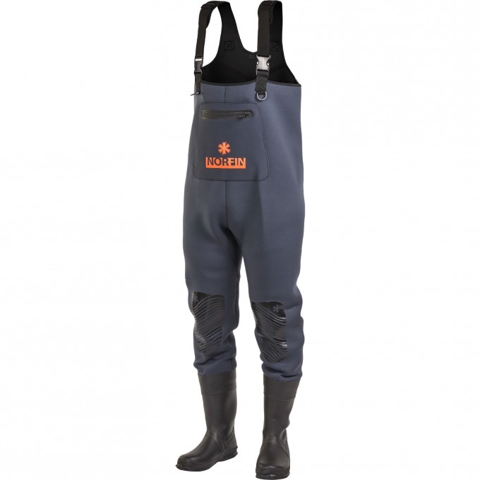 Полукомбинезон забродный NORFIN SHADOW NEOPRENE BOOTFOOT р.43-M-S с сапогами 83500-43-M-S