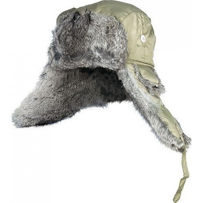 Шапка-ушанка NORFIN ARDENT оливковый меховой кролик р.XL 302764-XL
